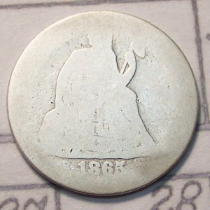 Seated Dime 1865S
