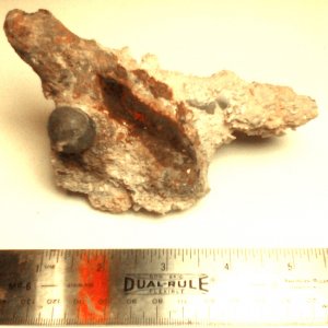 conglomerate with musket ball