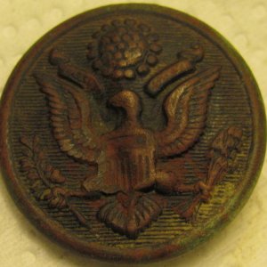 WWII Eagle Button cleaned. 10/2012