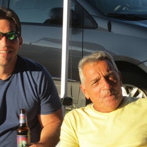 Dad and I at the 2012 RC Jet rally, Gardner Mass