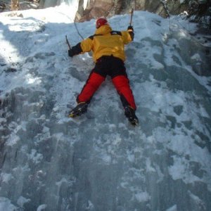 Ice climbing in Connecticut