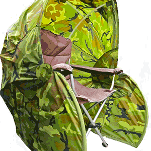 CamoChaboose - This is my outdoor invention and I LOVE THIS THING! I can take this ANYWHERE. I'm cool and shaded on beaches, at kids' ball games, and 