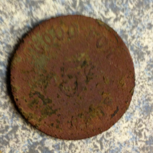 Nickle sized maverick from NE OK. Reads "2124" front & "Good for 5cents in Trade" on reverse. It's all about knowing where to look right? Well I've sp