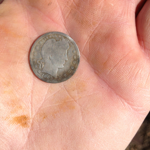 1908...5 min in. Pulled a 1918 Mercury Dime half hour later.