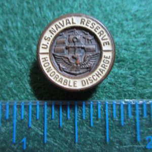 Naval Reserve Discharge pin