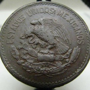 1954 20 centavos coin back