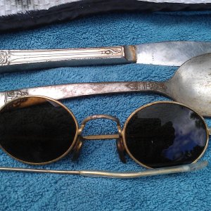Old sunglasses and Silverwre