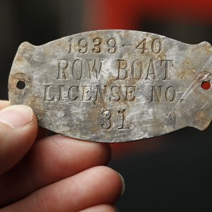 1939 Row Boat License