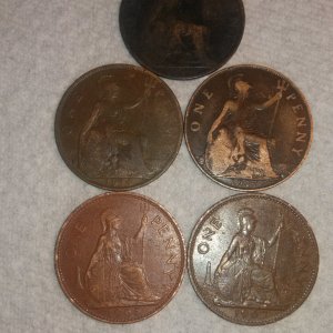 British Cents
1899, 1914, 1917, 1965 and 1967