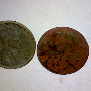 1941 and 1950 Wheat Penny