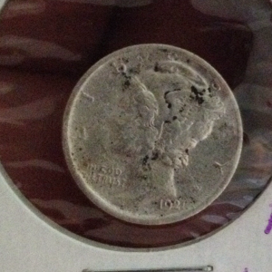 1921 mercury Dime found in 2013