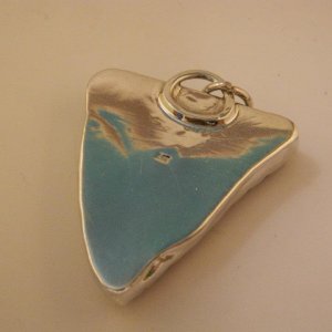 Back view of sterling silver pendant