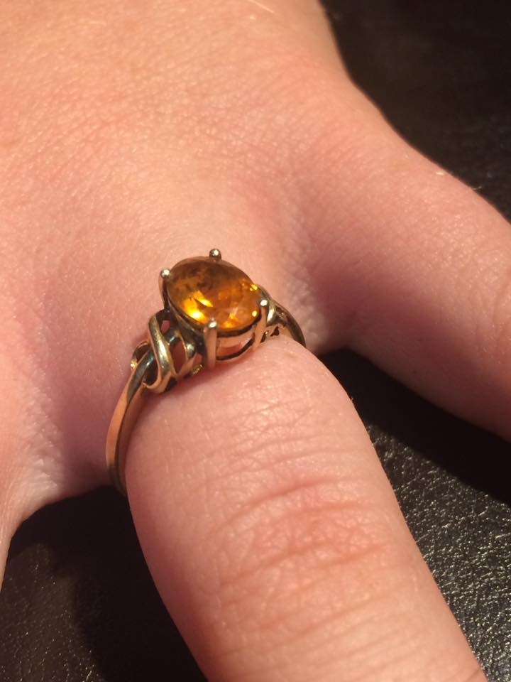 14K Gold with Citrine