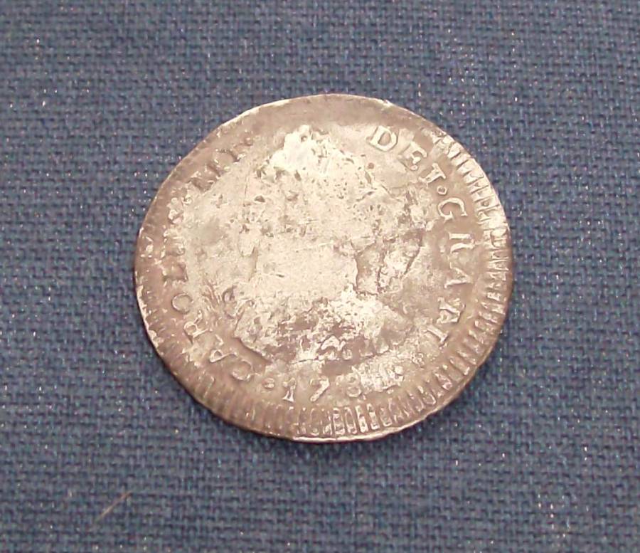 1781 1 Real from a house site - For the story, check out this link:

http://forum.treasurenet.com/index.php/topic,138694.0.html