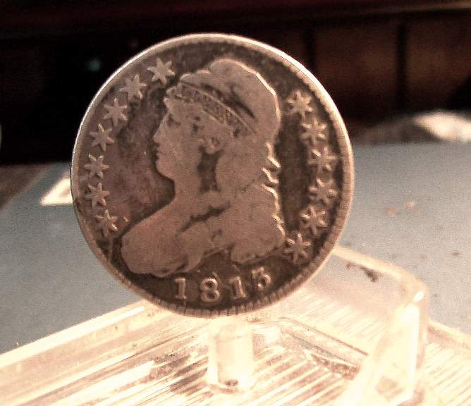 1813 Capped Bust half dollar - I dug this half from a 1732 church