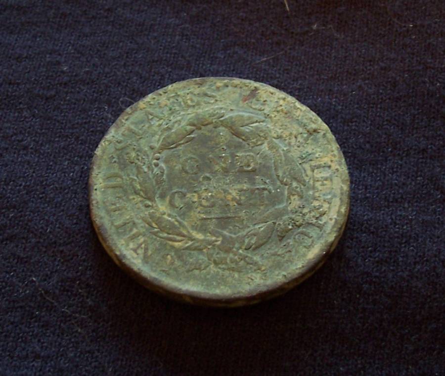 1818 Large Cent - Recovered Fall 2007

For the whole story, click the link below:

http://forum.treasurenet.com/index.php/topic,126980.0.html