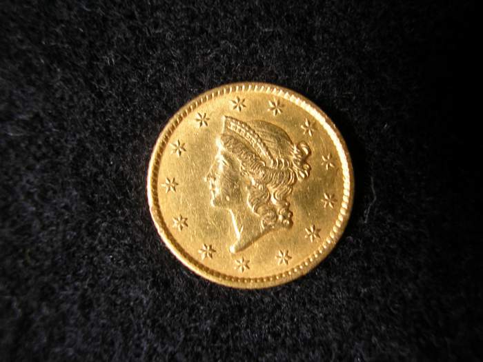 1853 Longacre $1 Dollar "Liberty Head" Gold Coin - Found in South Carolina while visiting my parents in August 2010