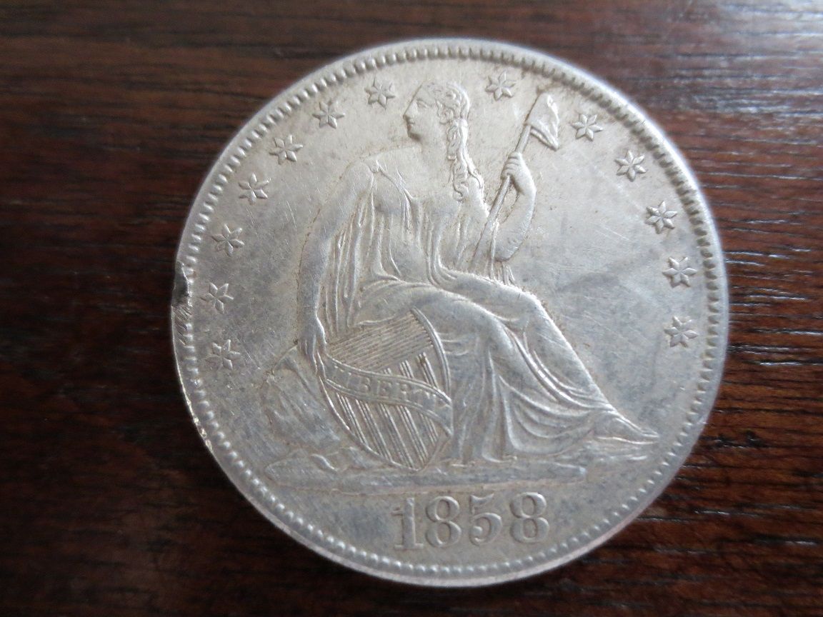 1858-O Seated Liberty Half Dollar  (Front)