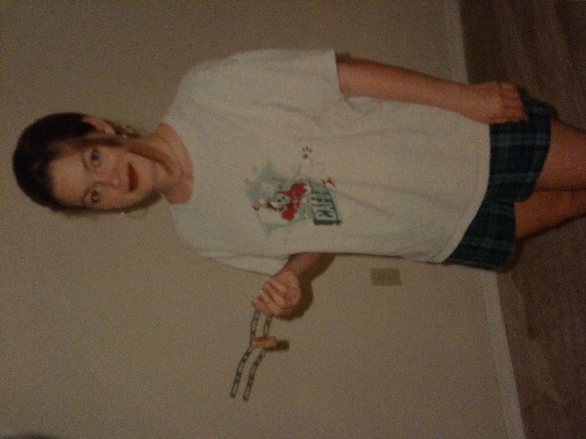 1997 - Tampa, FL - Moving day, everything packed and needing a glass of wine! So, I MacGyver'd a cork screw with all I could find... A drill, a screw 