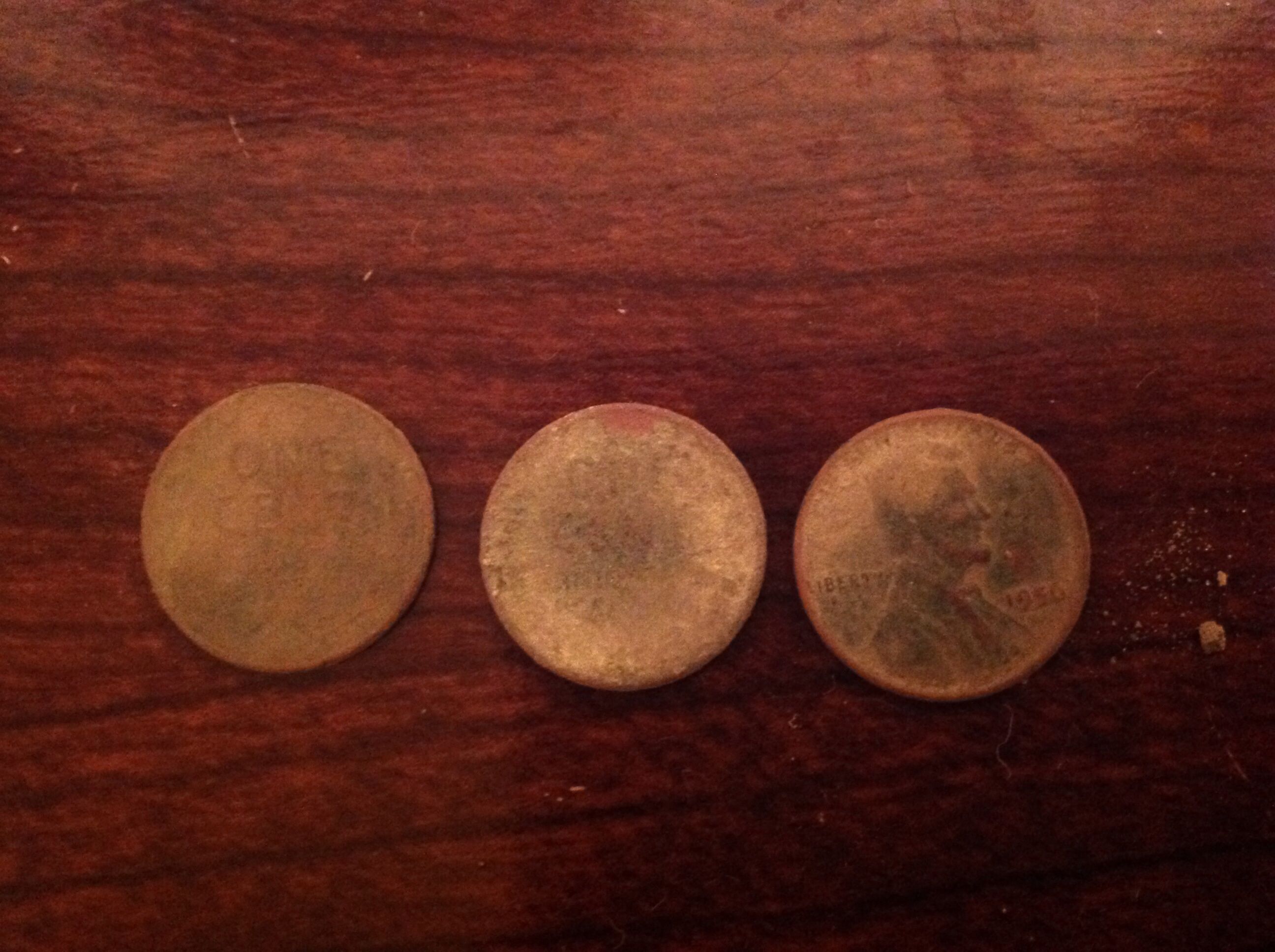 3 wheat cents
