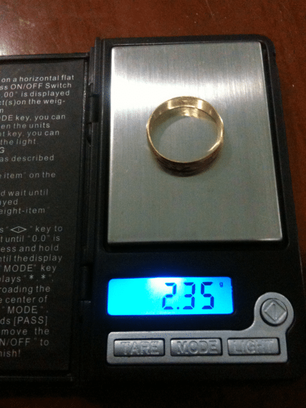 916 gold ring