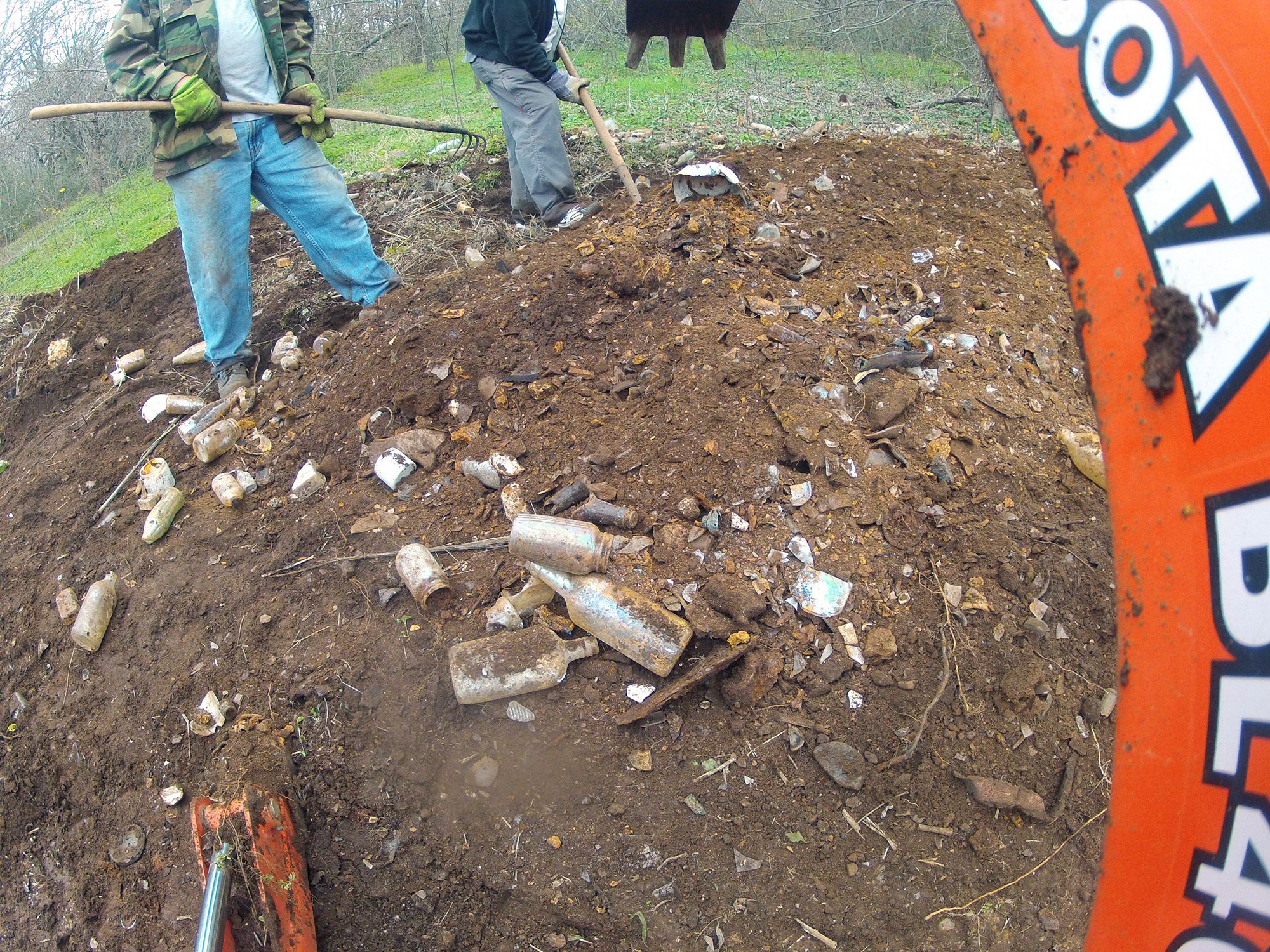 Backhoe bottle dig - 2012