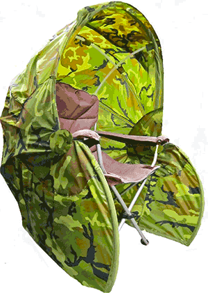 CamoChaboose - This is my outdoor invention and I LOVE THIS THING! I can take this ANYWHERE. I'm cool and shaded on beaches, at kids' ball games, and 