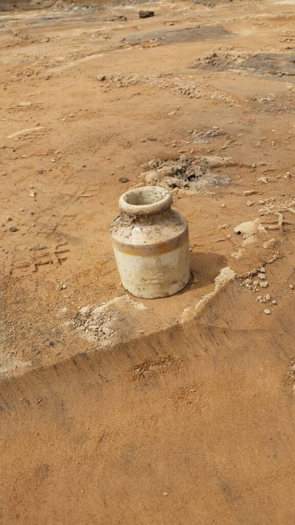 ceramic jar recovered from site 3