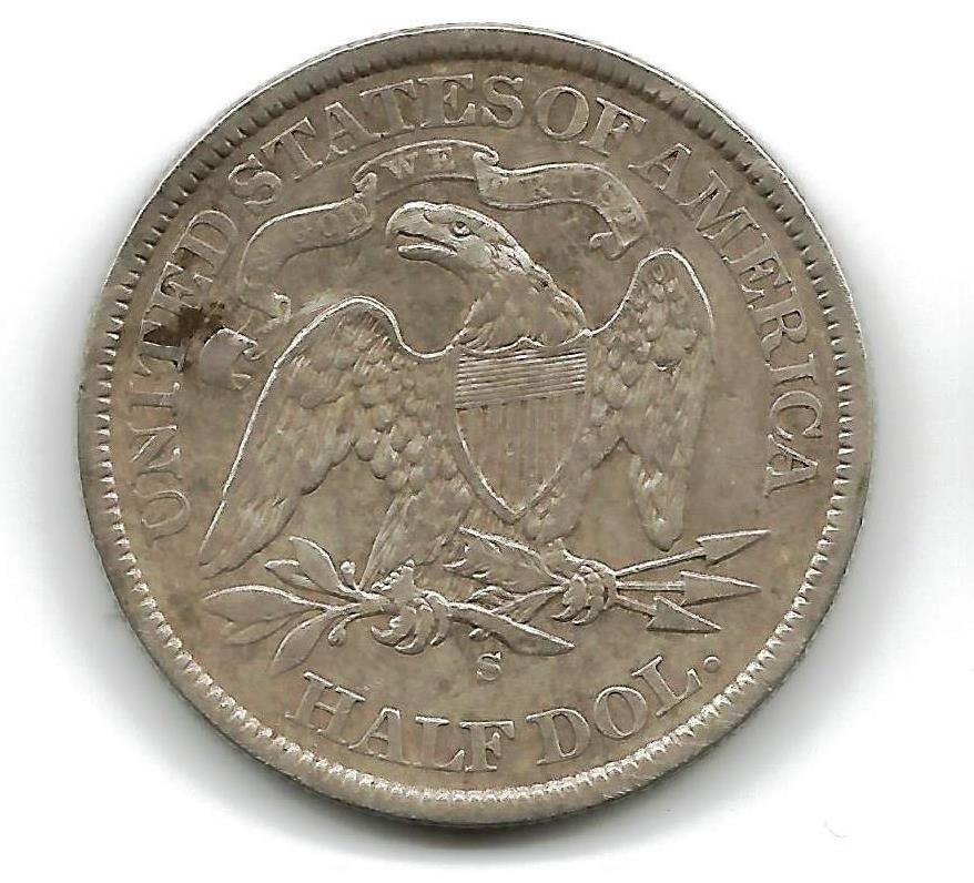 coin 6 15 13 reverse seated half dollar
