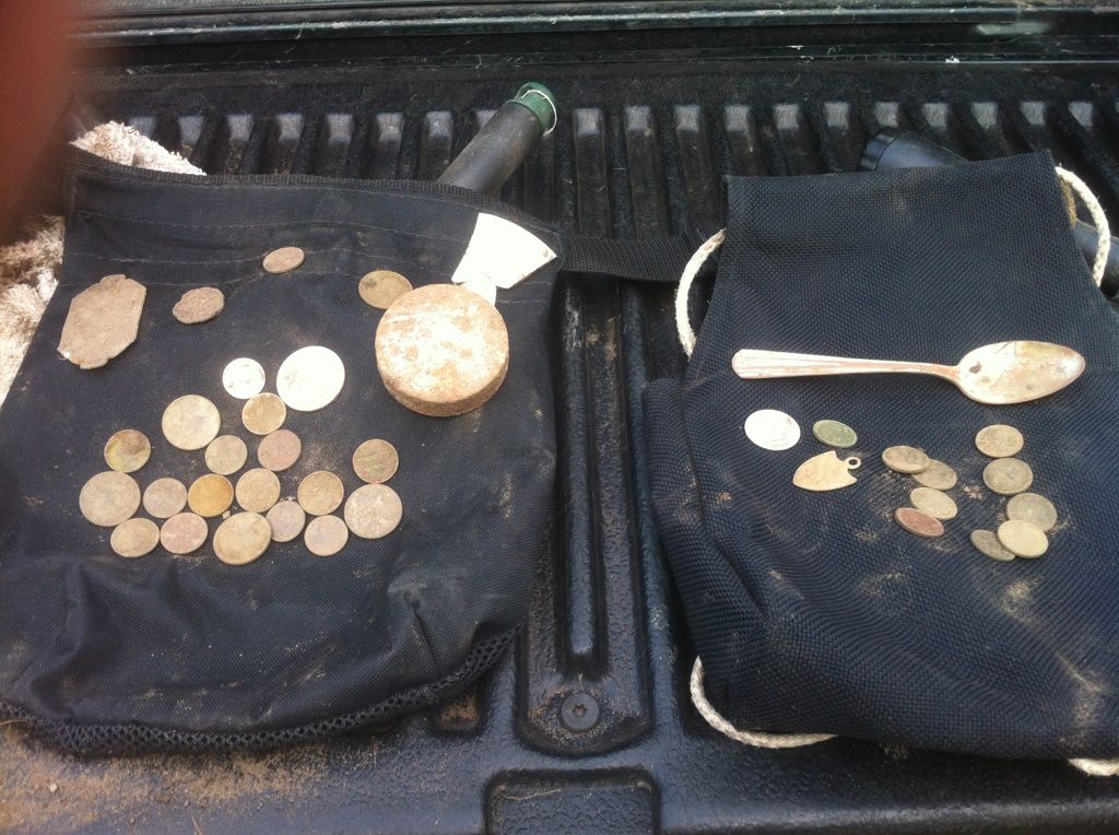 coins on pouches