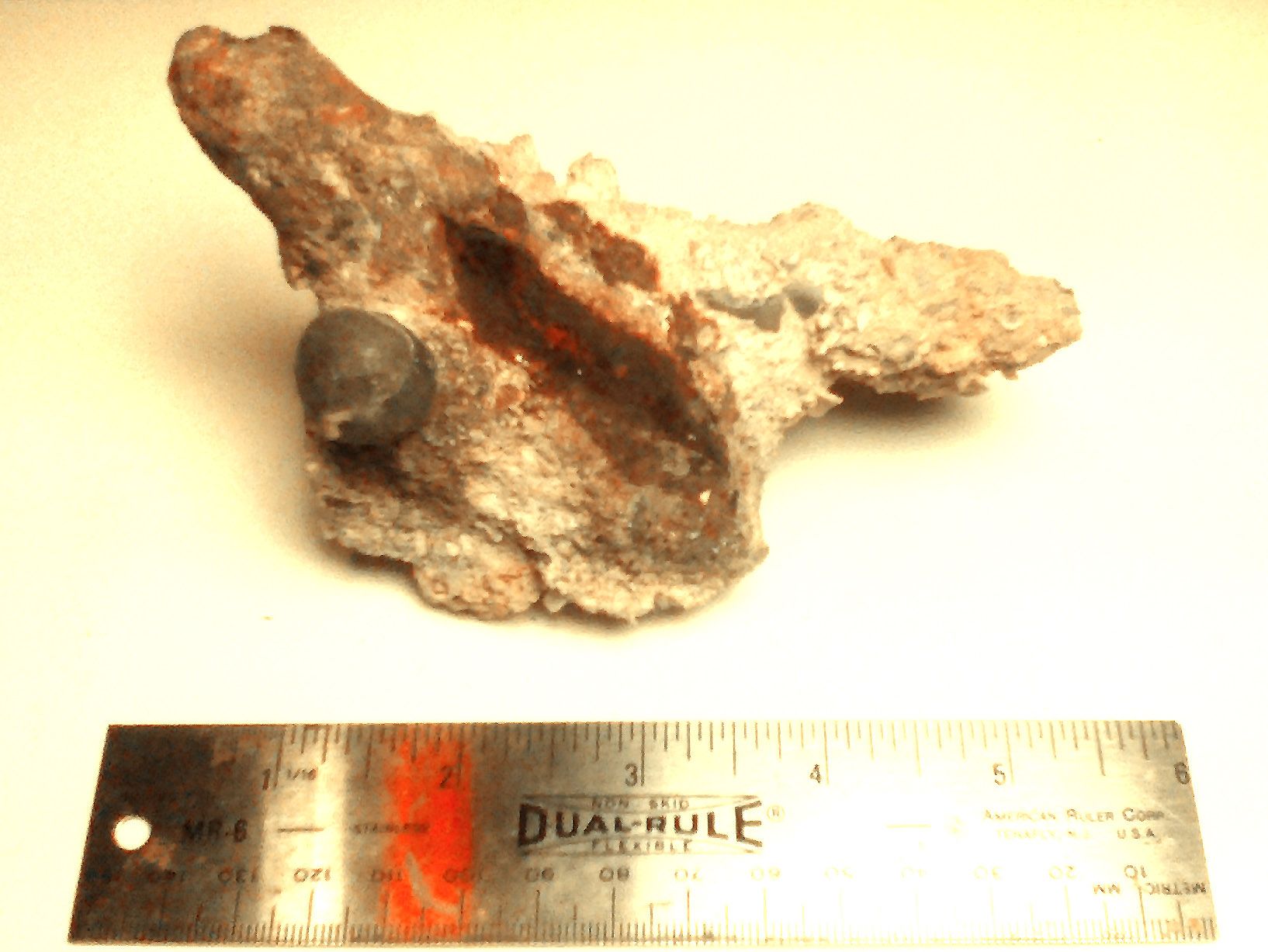 conglomerate with musket ball