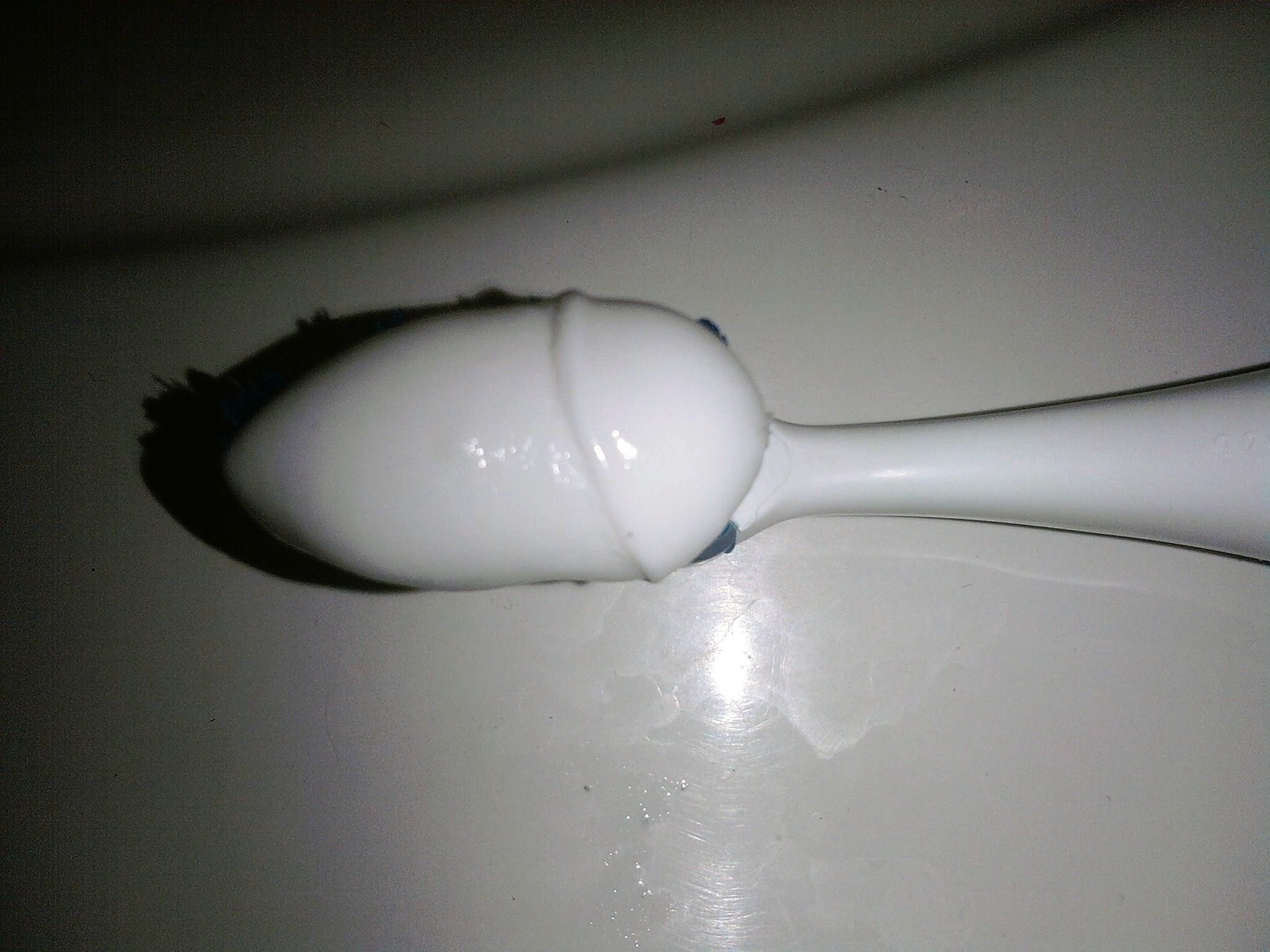 I knew it was going to be a bad start when your toothpaste comes out like this first thing in the morning. I laughed so hard I forgot to brush my teet