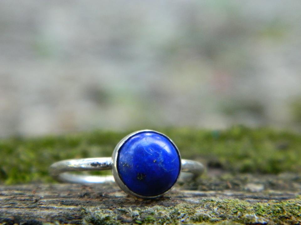Lapis lazuli sterling ring