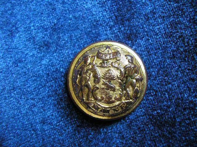 Maine Staff Coat Button - Civil War U.S. Maine Officers button with C.W. period backmark.  Found June 2010 at the Colonels.