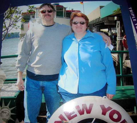 My Better half and me - Taken in NY before our Circle Line Cruise