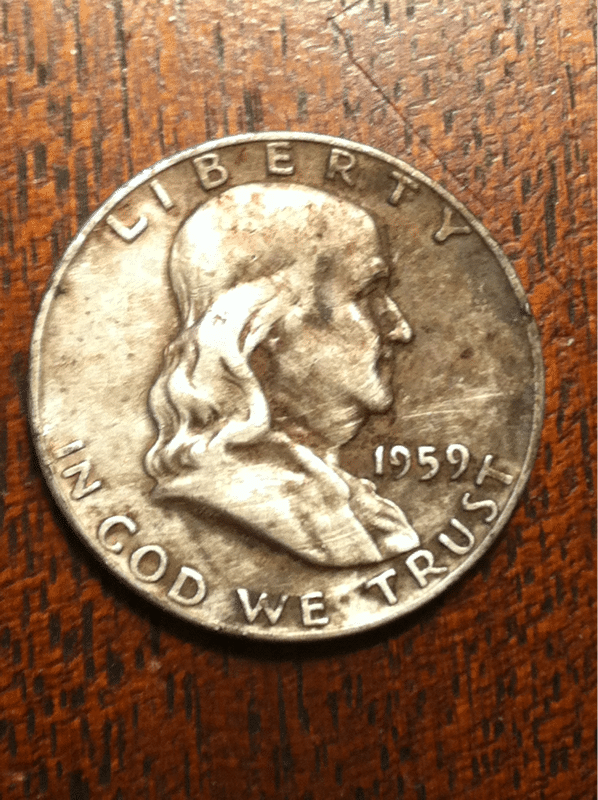 My first 1/2 dollar!- a 1959 d