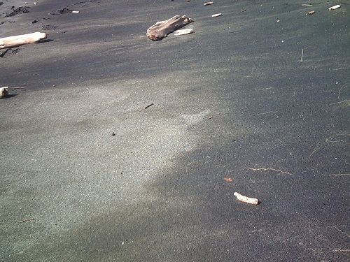 Ocean Black sands in winter- contains small gold