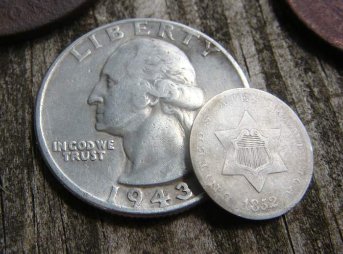 Oldest silver - 1852 3 Cent
