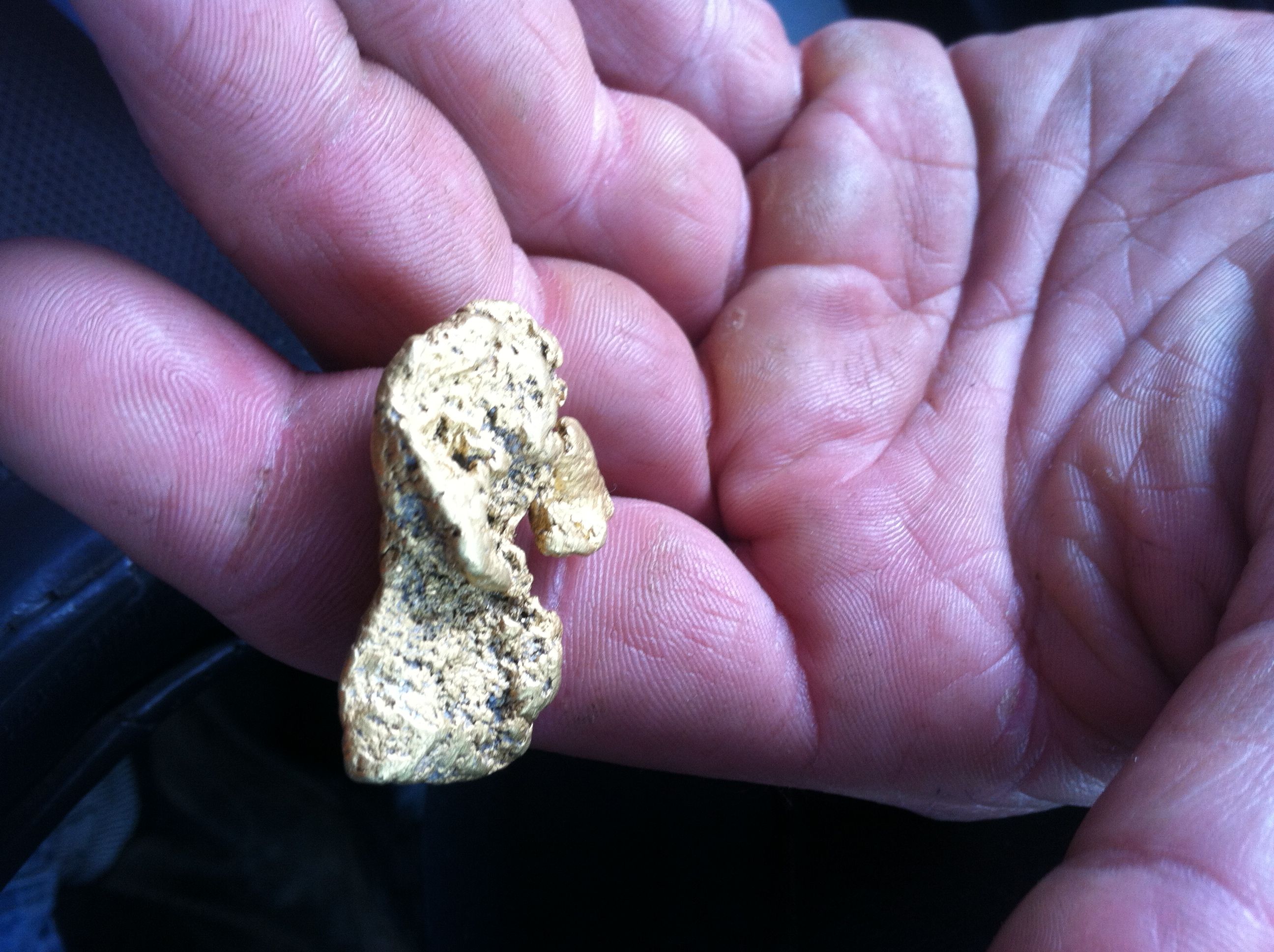 Real Gold - Nuggets are there, don't waste time looking for them they will find you if your working the dredge correctly.