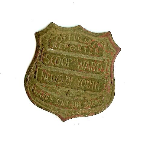 Scoop Ward Badge - Scoop Ward Jr. Reporter Badge