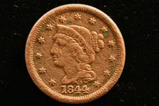 1844 Large Cent - Obverse.webp