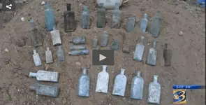 Local treasure hunters dig up old outhouses to find antique bottles  - WWMT - News, Sports, W...webp