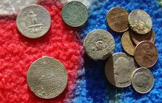 Kissing Coins 1940 Quarter and Wheat 3.webp
