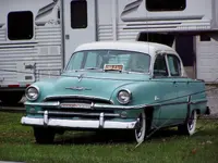1954 Plymouth Belvedere, US 422, E of Kittanning, PA, Nov 2006.webp