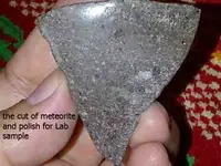 2.the cut and polished of meteorite for Lab sample.webp