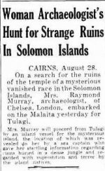 The Telegraph Saturday 28 August 1937, page 17 woman archeologist seek ruins in solomons.jpg