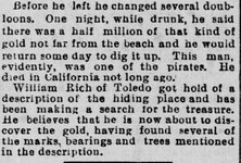 San Francisco Call, Volume 81, Number 175, 24 May 1897 — BURIED DOUBLOONS IN YAQUINA SANDS P3.jpg