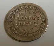 caprice seated half dime rev.webp