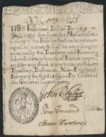20 Shillings Massachusetts Note 1690.webp