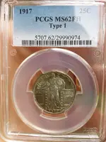 Quarter 1917 MS62FH Type 1 obv1.webp Quarter 1917 MS62FH Type 1 obv1.webp